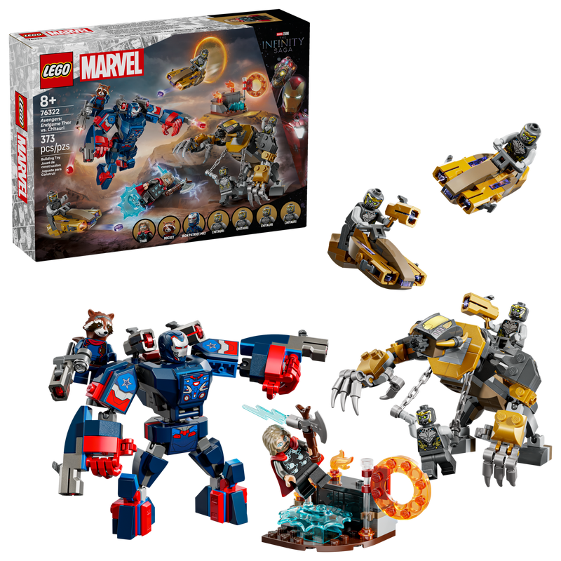 LEGO Avengers Thor vs Chitauri Set 373 Pieces - British product