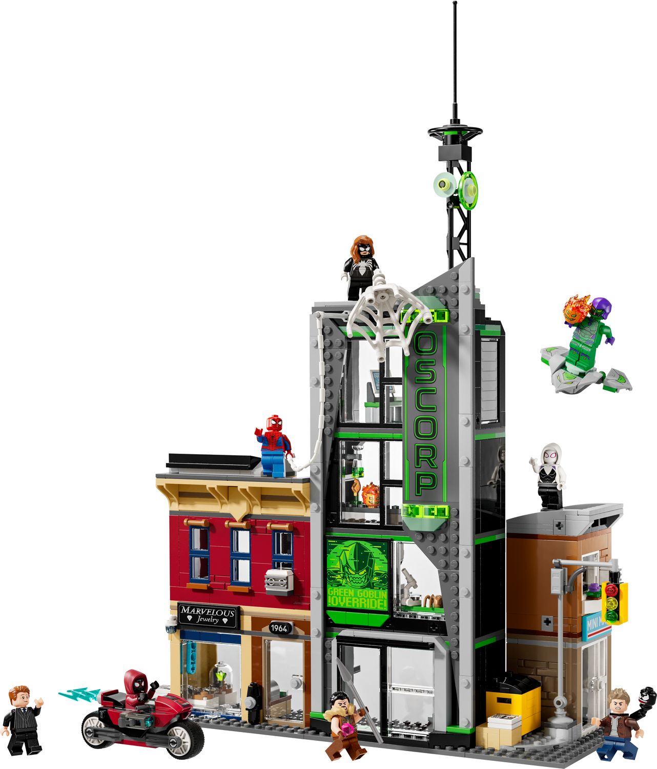 LEGO building set Spider-Man vs. Oscorp 808 pieces (British brand)
