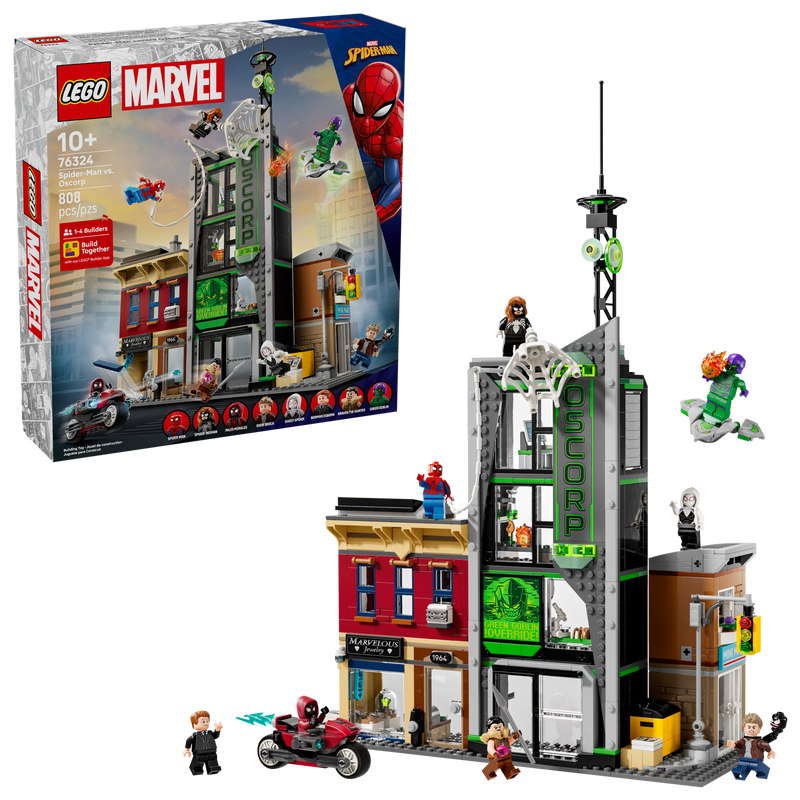 LEGO building set Spider-Man vs. Oscorp 808 pieces (British brand)