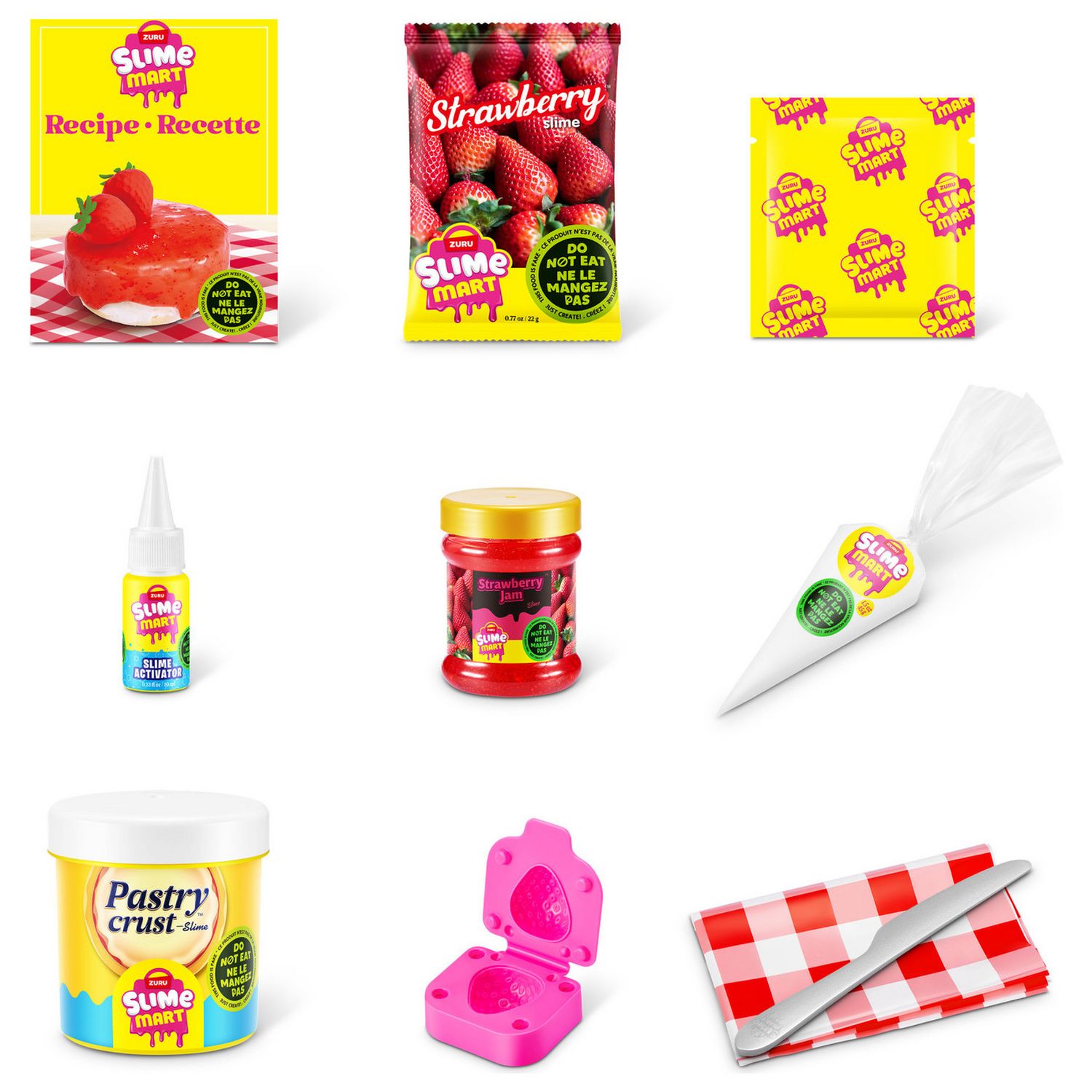Zuru Slime Mart strawberry cheesecake slime kit, imported from the UK