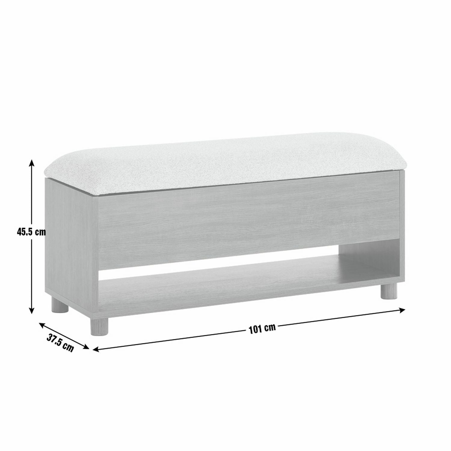 Habitat Saffield shoe storage bench walnut - British product