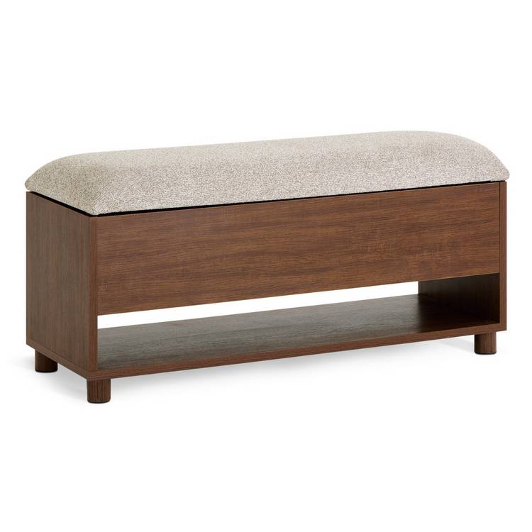 Habitat Saffield shoe storage bench walnut - British product