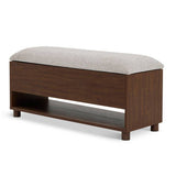 Habitat Saffield shoe storage bench walnut - British product