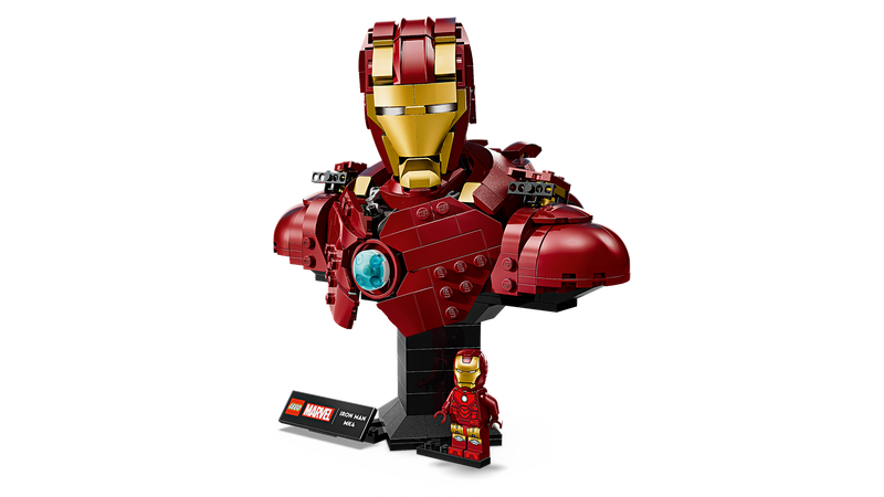 LEGO Iron Man MK4 Bust 436 Pieces, imported from the UK