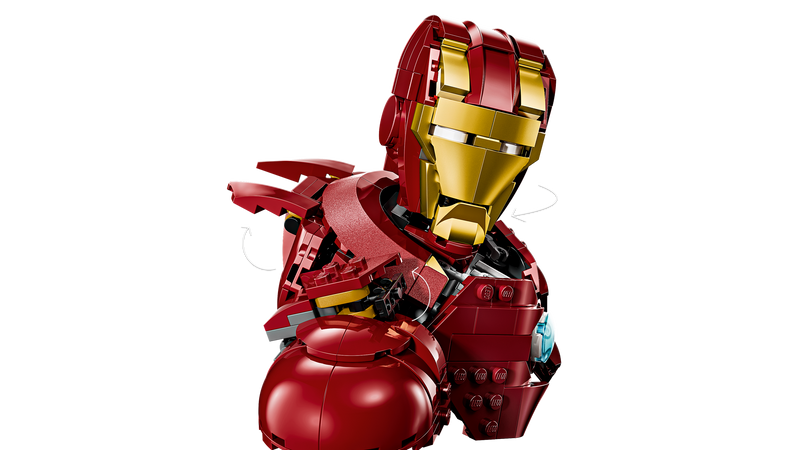 LEGO Iron Man MK4 Bust 436 Pieces, imported from the UK