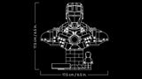LEGO Iron Man MK4 Bust 436 Pieces, imported from the UK