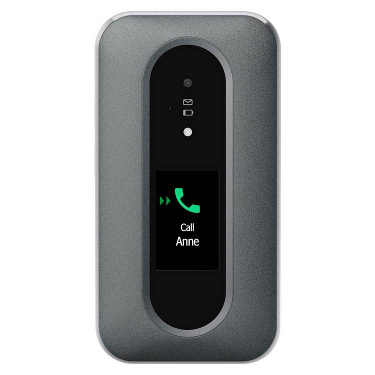 Vodafone Doro Leva L30 flip phone graphite and white (British brand)