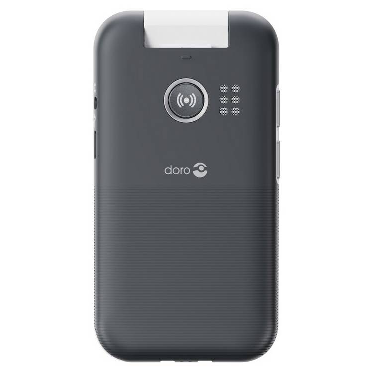 Vodafone Doro Leva L30 flip phone graphite and white (British brand)