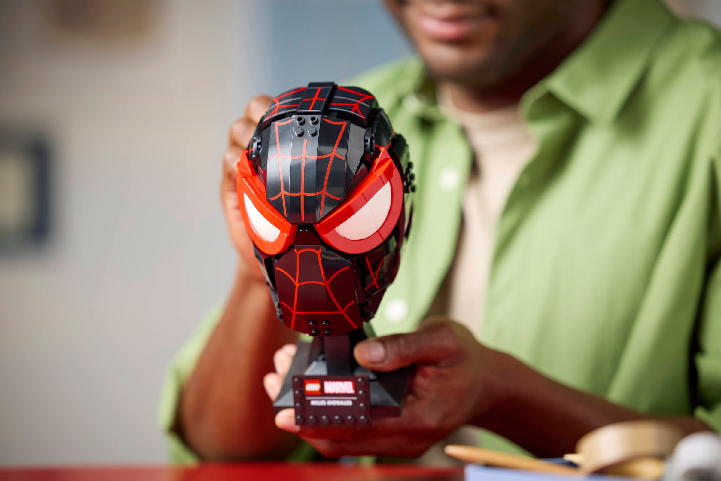 LEGO Miles Morales Mask Buildable 487 Pieces, imported from the UK
