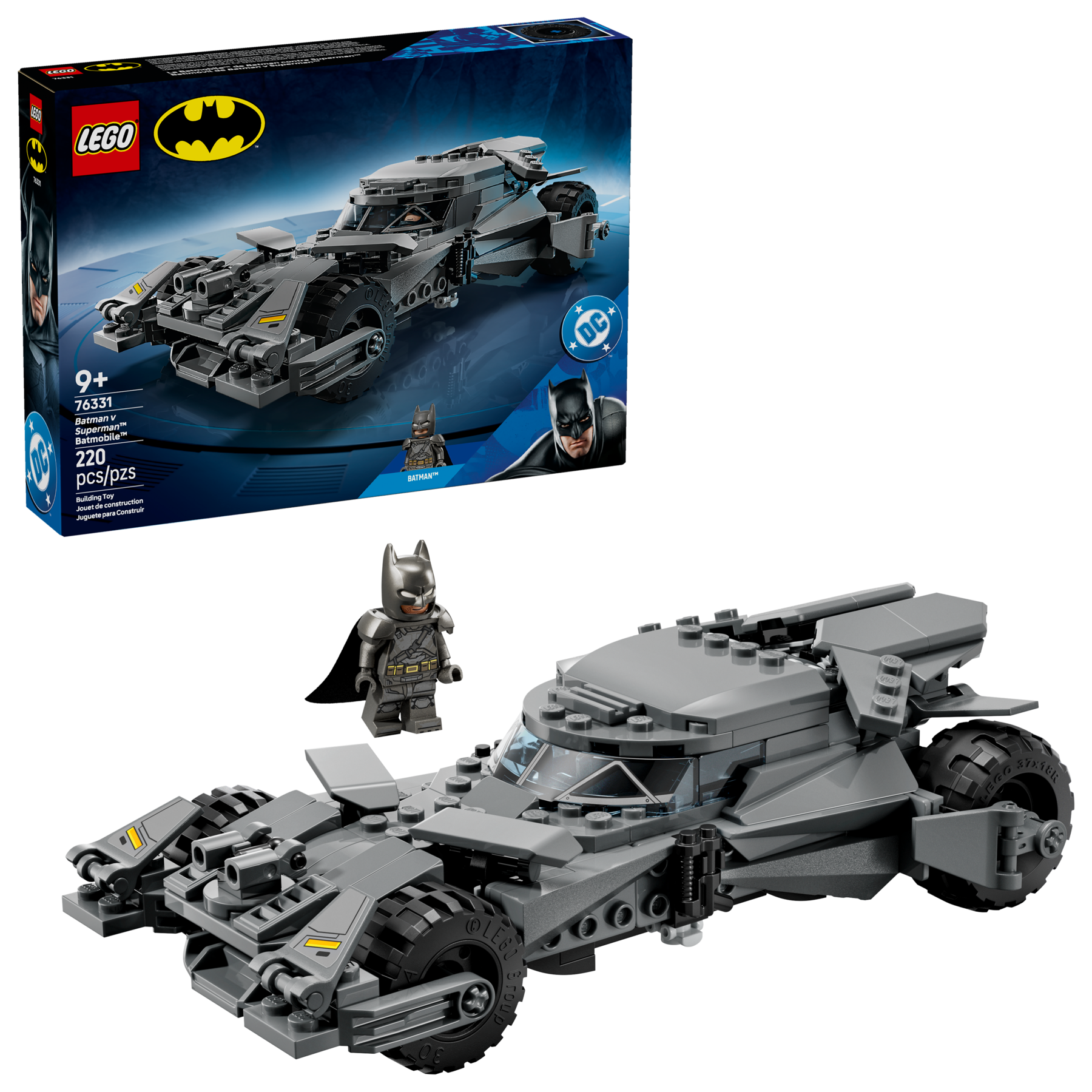 LEGO Batman v Superman Batmobile building set 220 pieces - British product