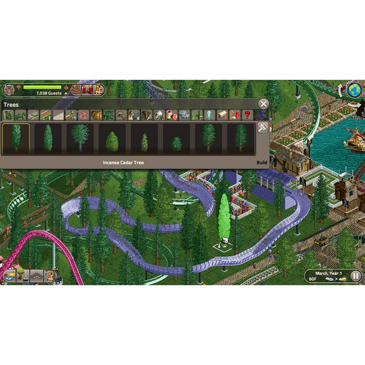 RollerCoaster Tycoon Classic Nintendo Switch game card - UK version