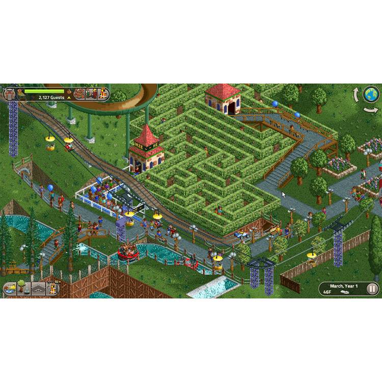 RollerCoaster Tycoon Classic Nintendo Switch game card - UK version