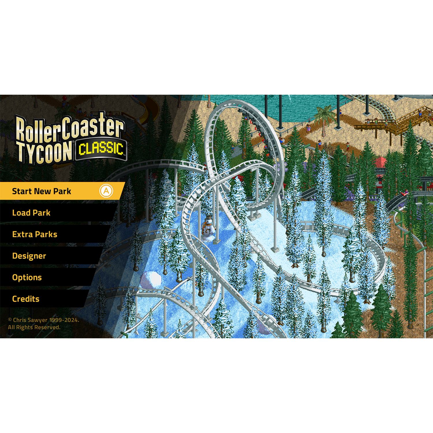 RollerCoaster Tycoon Classic Nintendo Switch game card - UK version