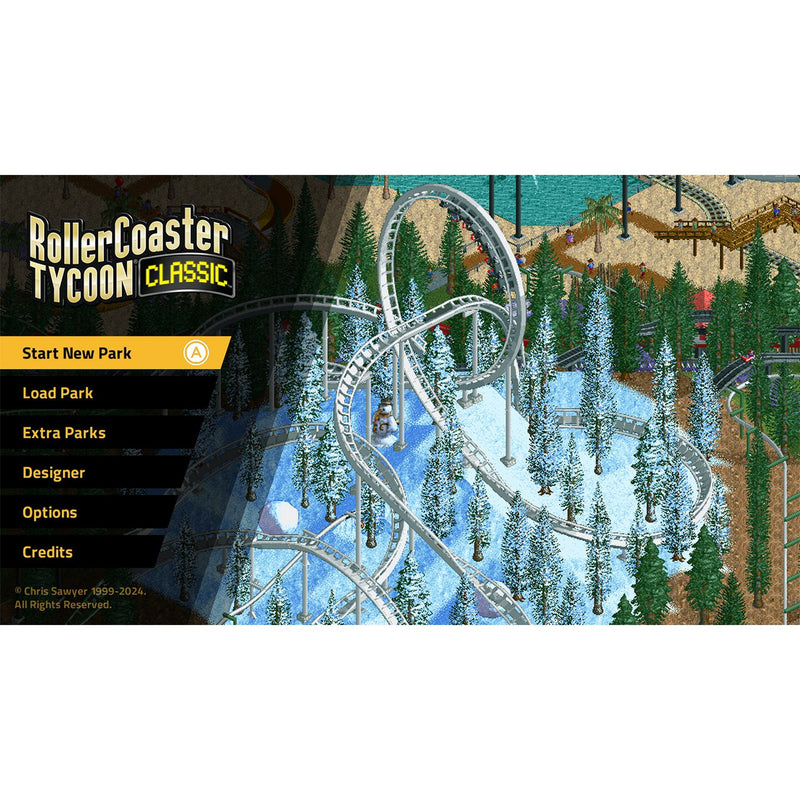 RollerCoaster Tycoon Classic Nintendo Switch game card - UK version