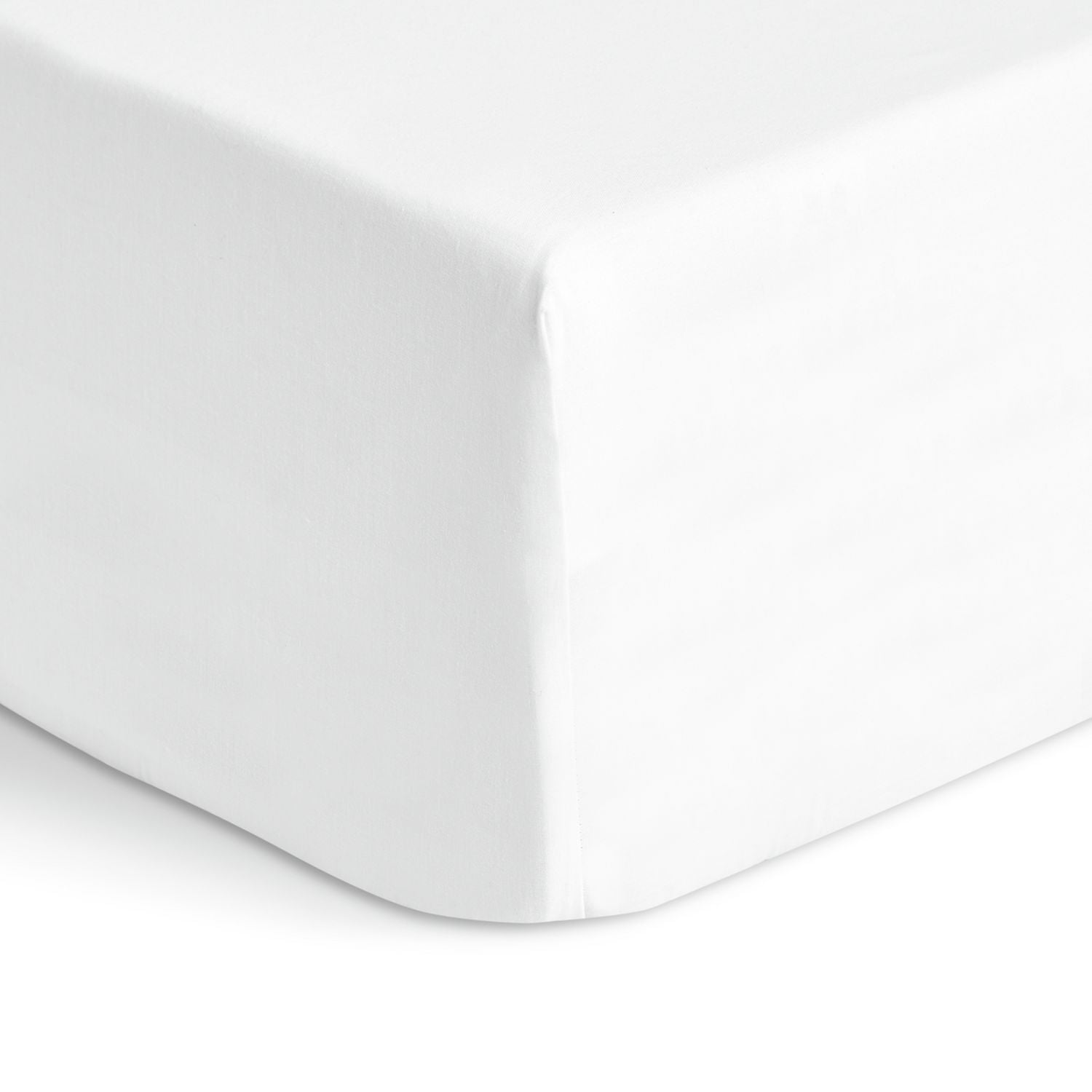 Habitat Cotton Rich 180 TC White Fitted Sheet - Small Double
