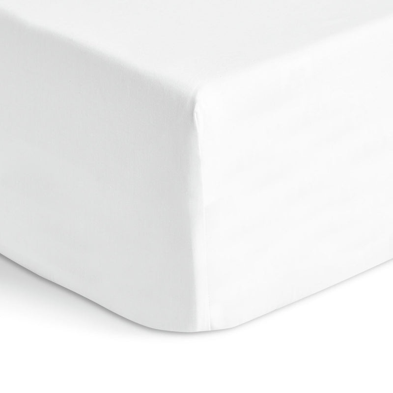Habitat Cotton Rich 180 TC White Fitted Sheet - Small Double