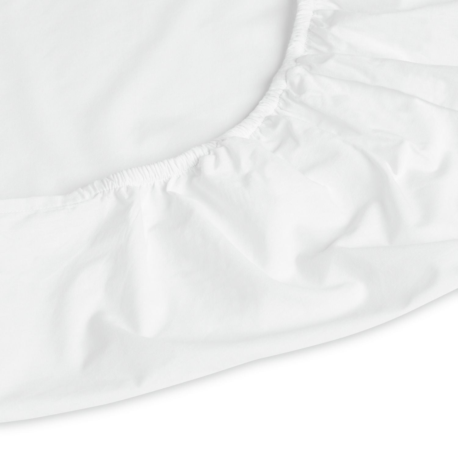 Habitat Cotton Rich 180 TC White Fitted Sheet - Small Double