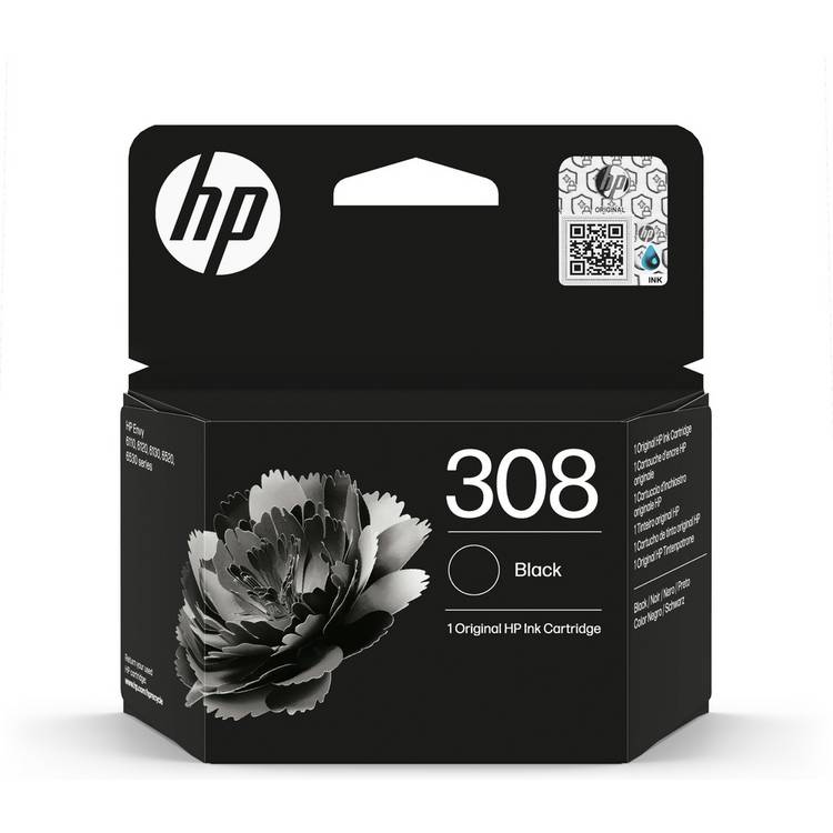 HP 308 Original Ink Cartridge - Black