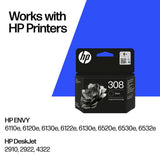 HP 308 original ink cartridge black, imported from the UK