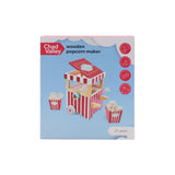 Chad Valley wooden popcorn maker with kernels and boxes (British brand)