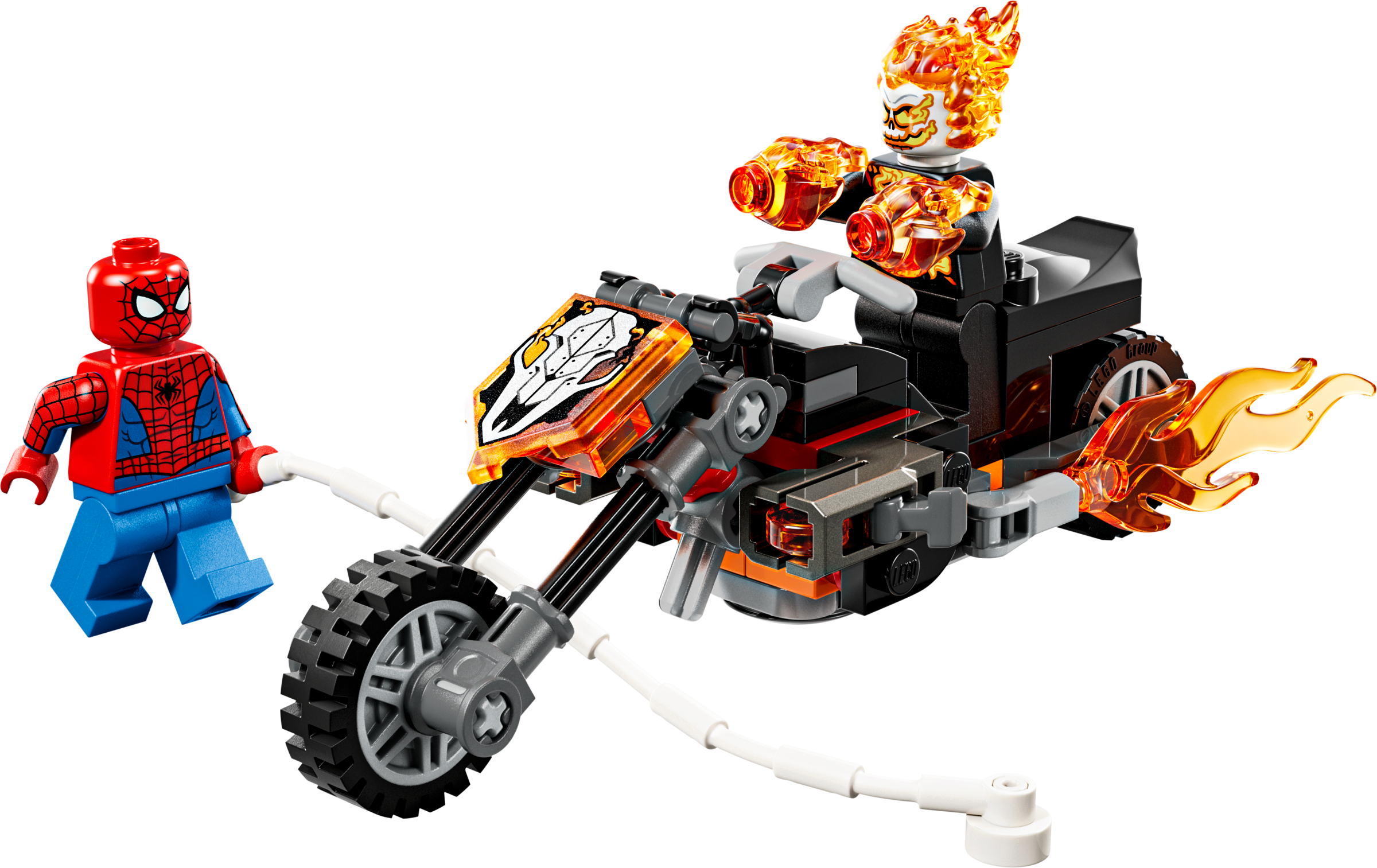 LEGO Marvel motorcycle building set 72 pieces (British brand)