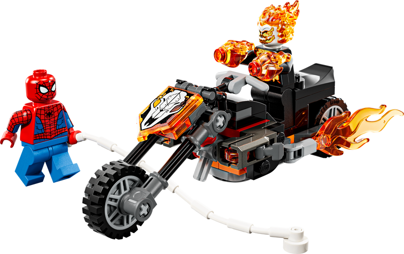 LEGO Marvel motorcycle building set 72 pieces (British brand)