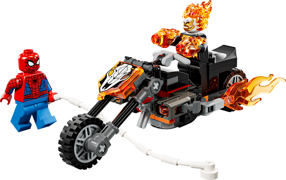 LEGO Marvel motorcycle building set 72 pieces (British brand)