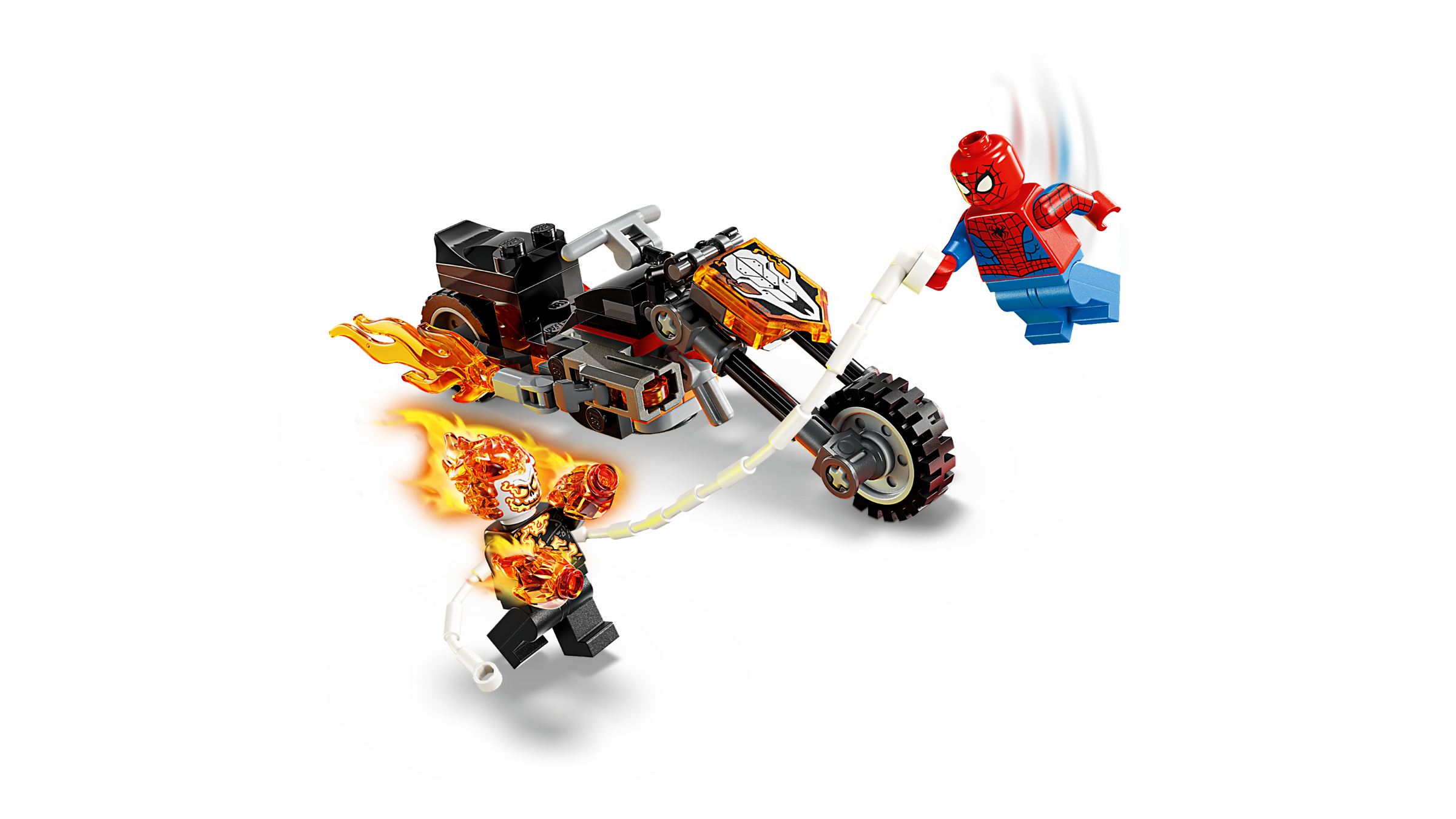LEGO Marvel motorcycle building set 72 pieces (British brand)