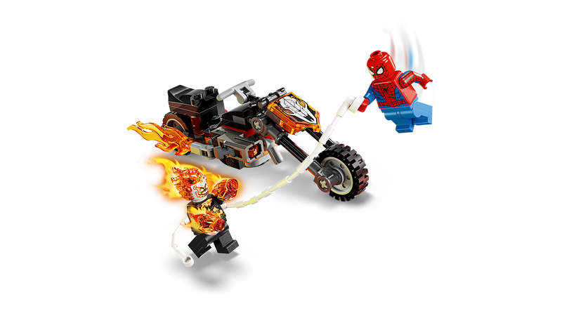 LEGO Marvel motorcycle building set 72 pieces (British brand)