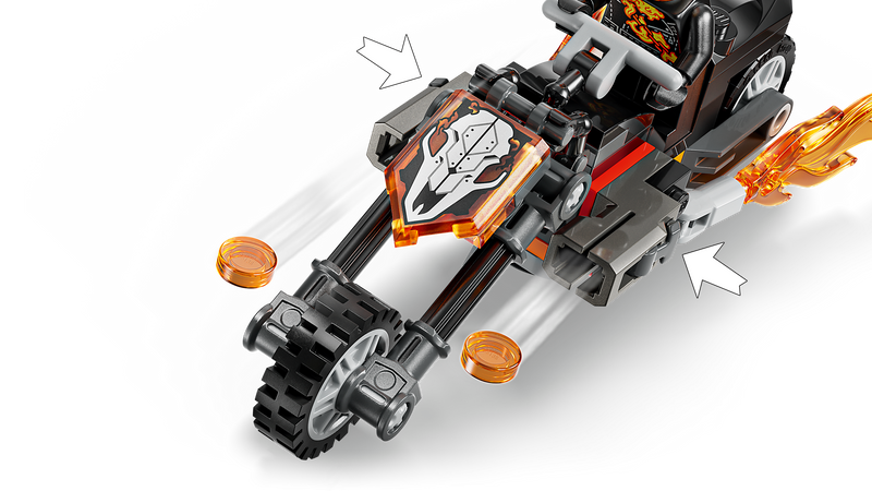 LEGO Marvel motorcycle building set 72 pieces (British brand)