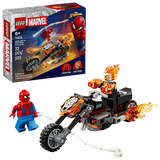 LEGO Marvel motorcycle building set 72 pieces (British brand)