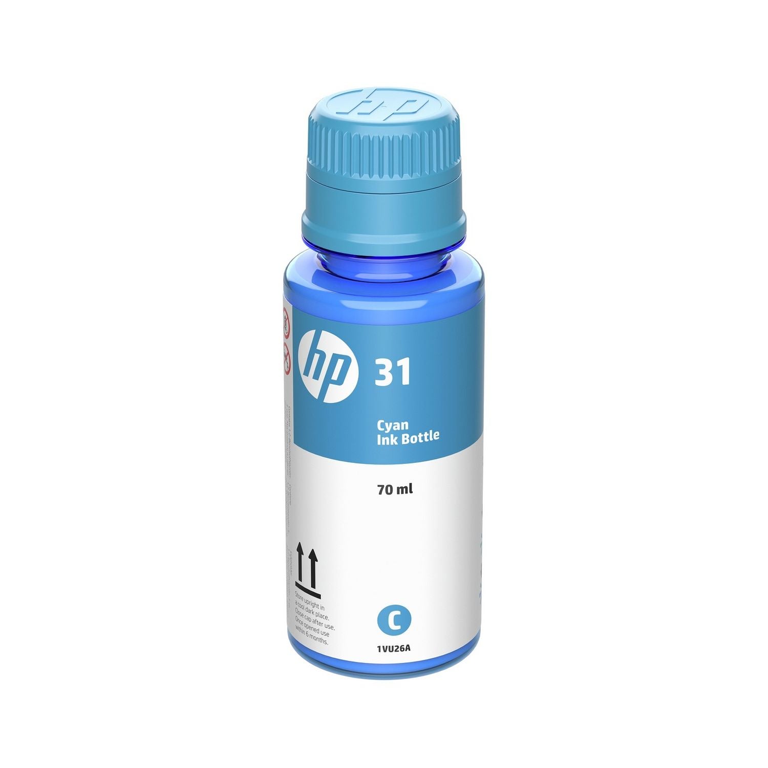 HP cyan ink bottle 70ml high yield, imported from the UK