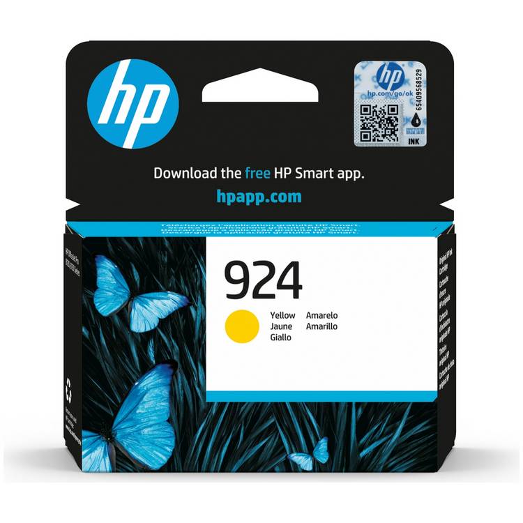 HP original yellow ink cartridge 924 - British product