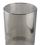 Zodiac round laundry basket with chrome mesh finish, UK version