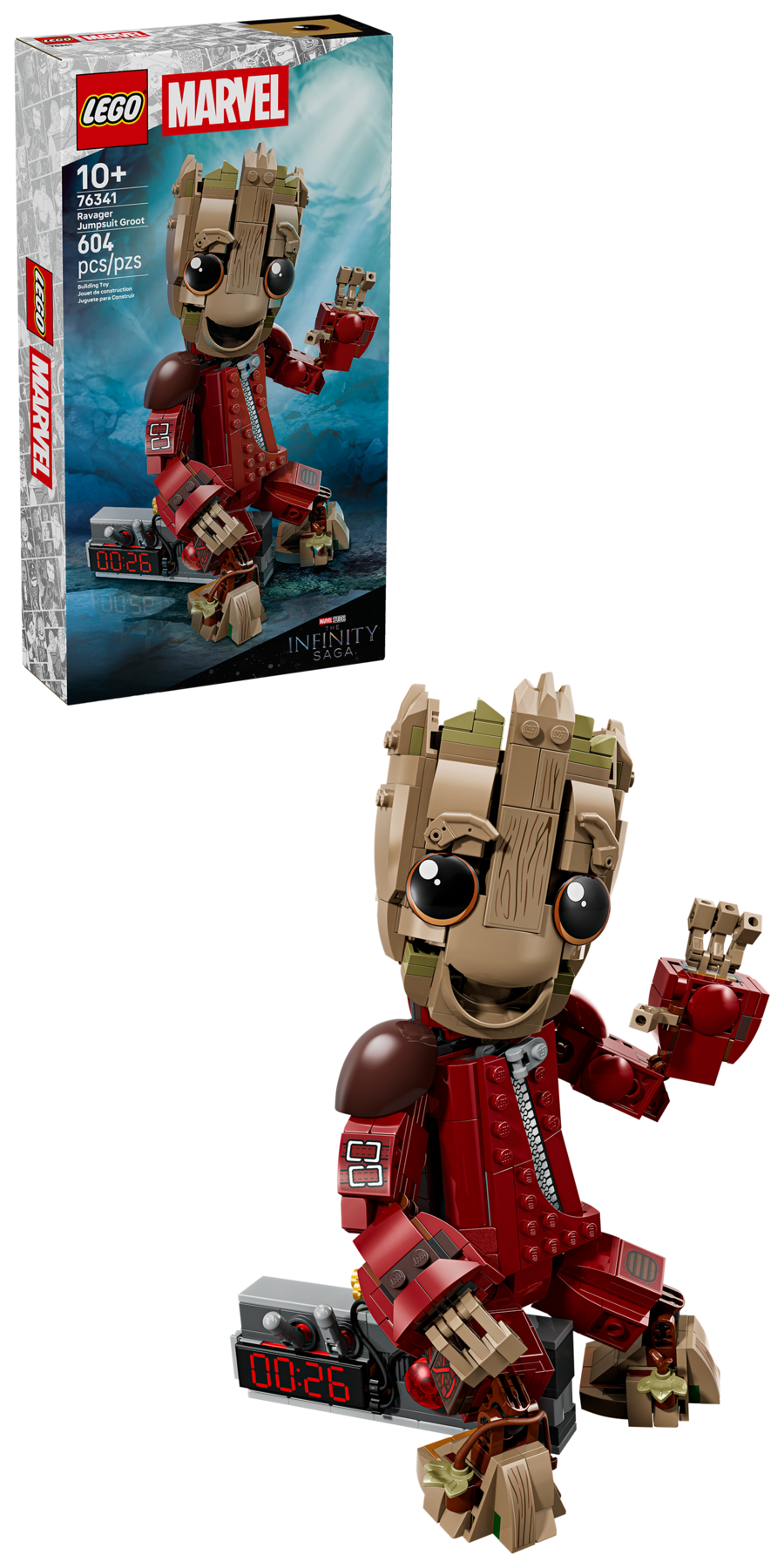 LEGO Ravager Jumpsuit Groot building set 604 pieces (British brand)