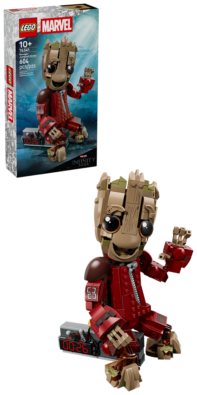 LEGO Ravager Jumpsuit Groot building set 604 pieces (British brand)