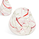 Habitat striped glass Christmas tree wax melt burner 19cm - British product