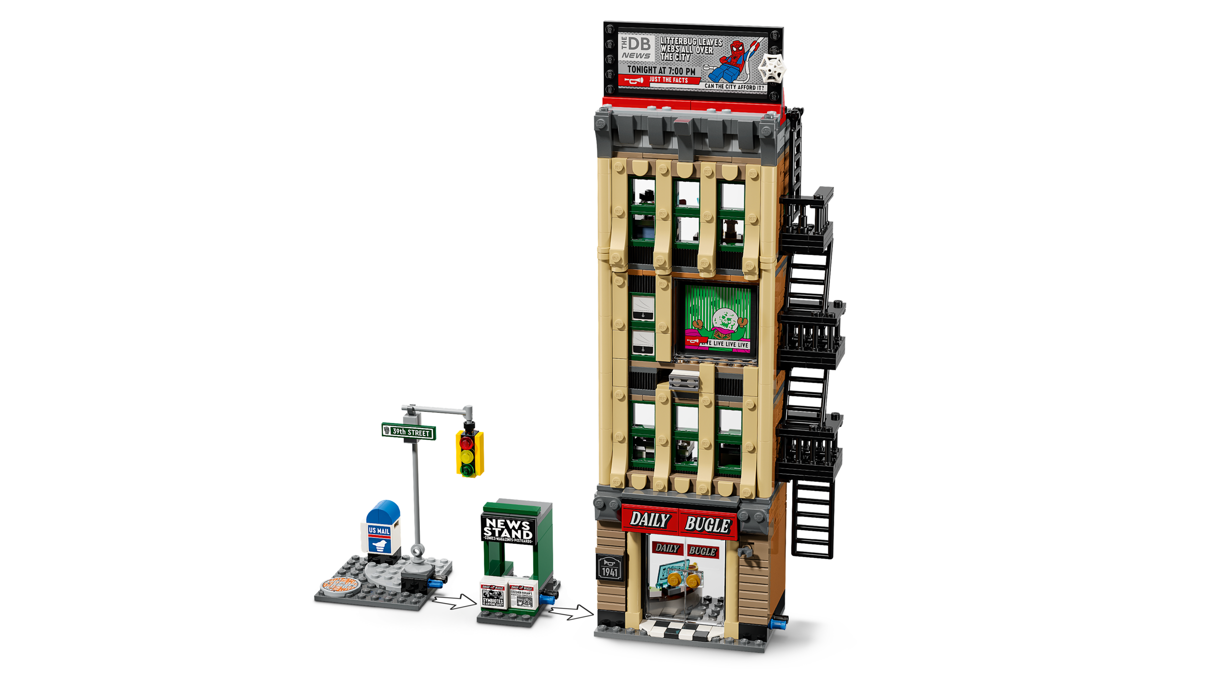 LEGO building set Daily Bugle Spider-Man - British product