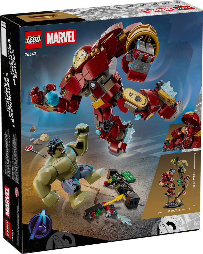 LEGO Marvel Hulkbuster vs Hulk building set 413 pieces, UK version