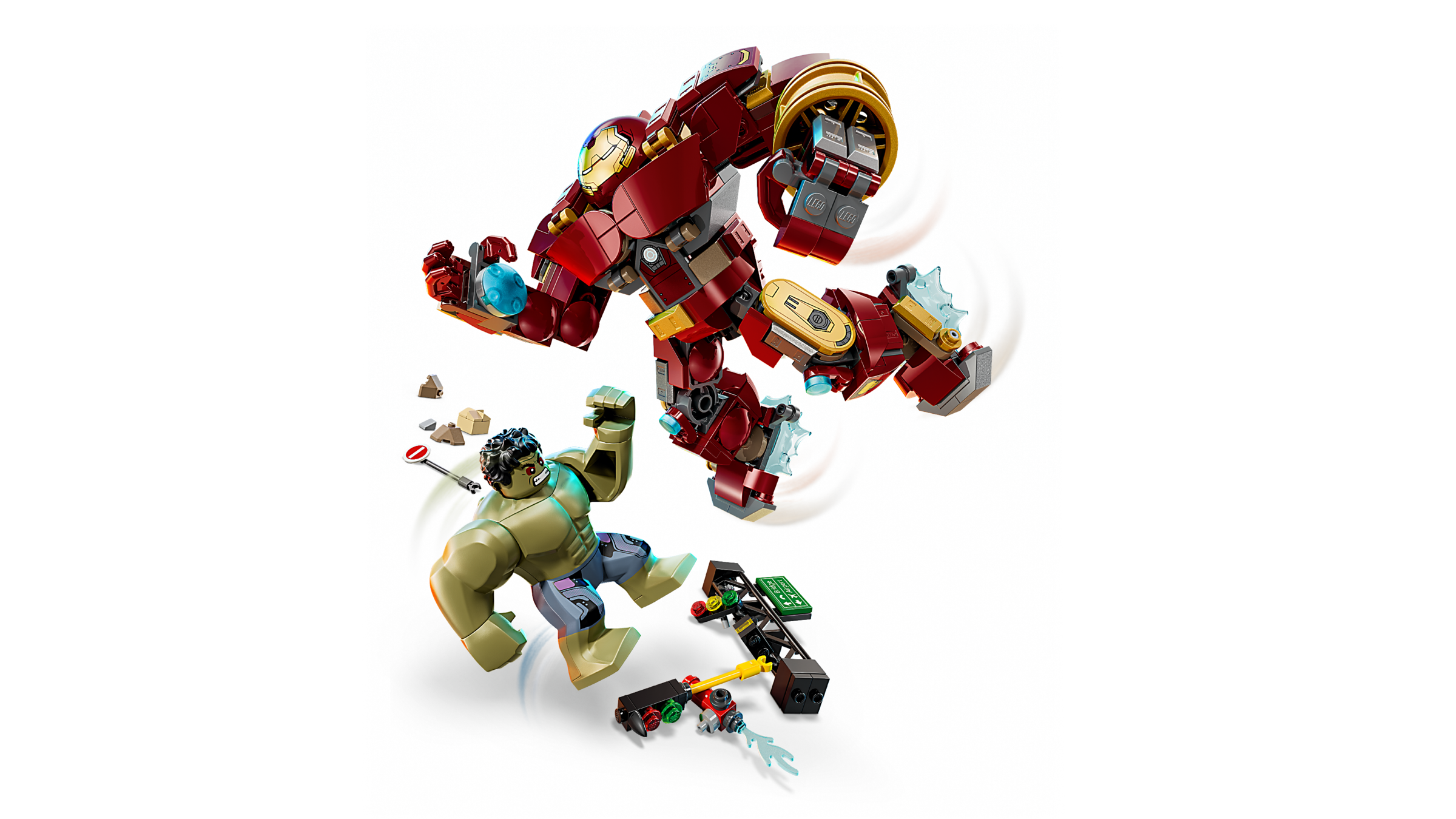 LEGO Marvel Hulkbuster vs Hulk building set 413 pieces, UK version
