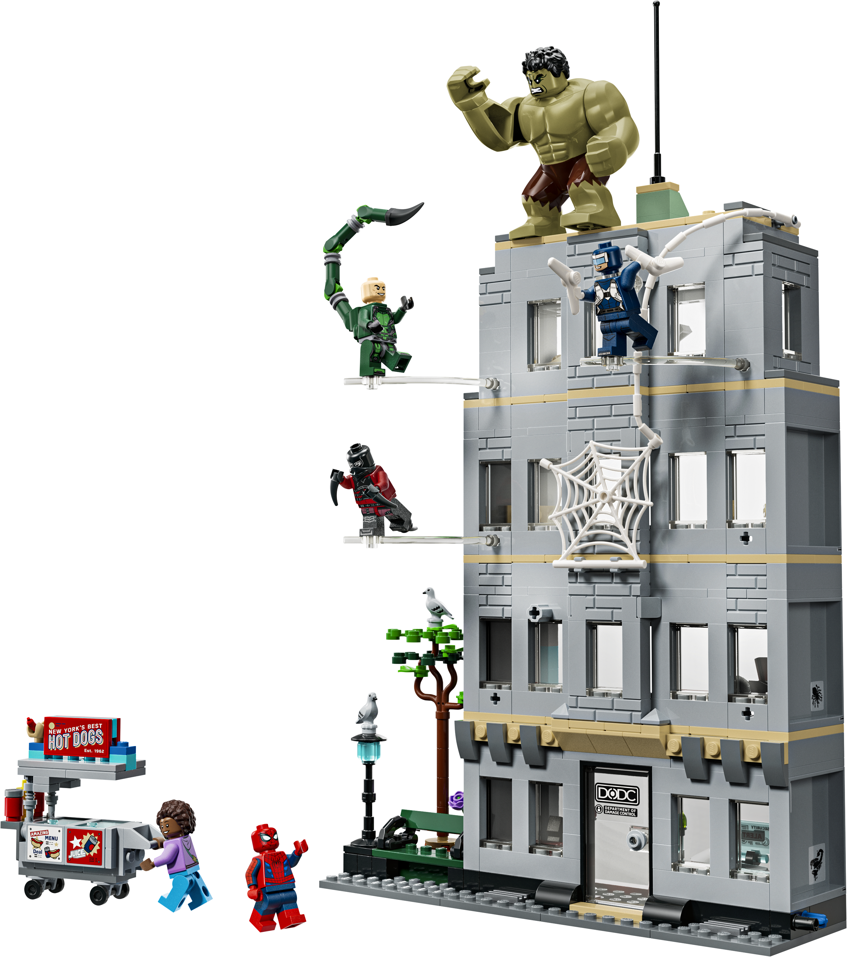 LEGO Spider-Man vs Hulk Epic Clash building set, British product
