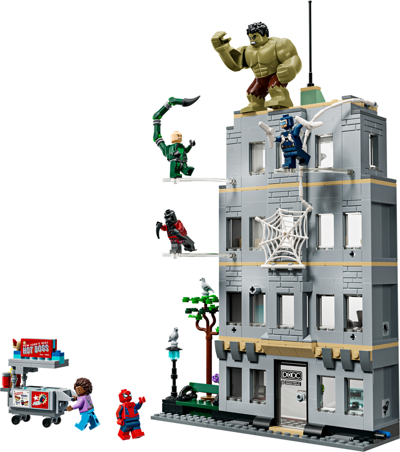 LEGO Spider-Man vs Hulk Epic Clash building set, British product