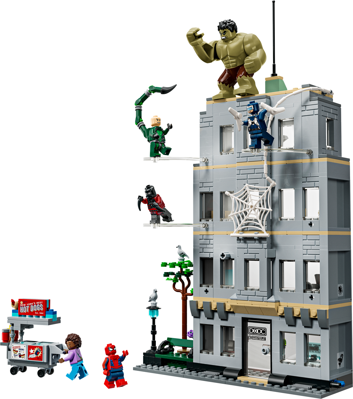 LEGO Spider-Man vs Hulk Epic Clash building set, British product