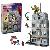 LEGO Spider-Man vs Hulk Epic Clash building set, British product