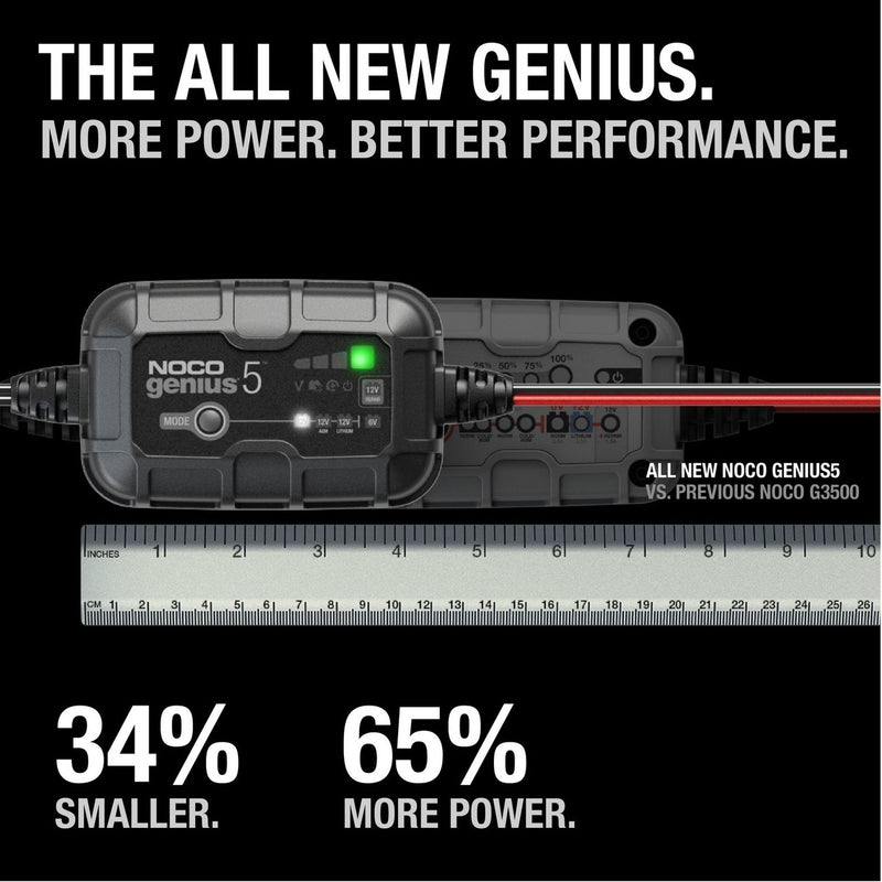 NOCO Genius 5UK 5A battery charger, imported from the UK