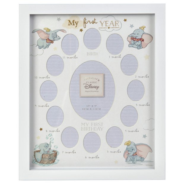 Disney Dumbo first year photo frame 30x24cm - British product