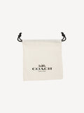 COACH gold tone C stud earrings, UK version