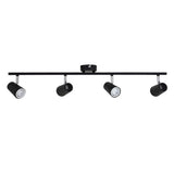 Argos Home matt black 4 light bar - British product