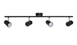 Argos Home matt black 4 light bar - British product