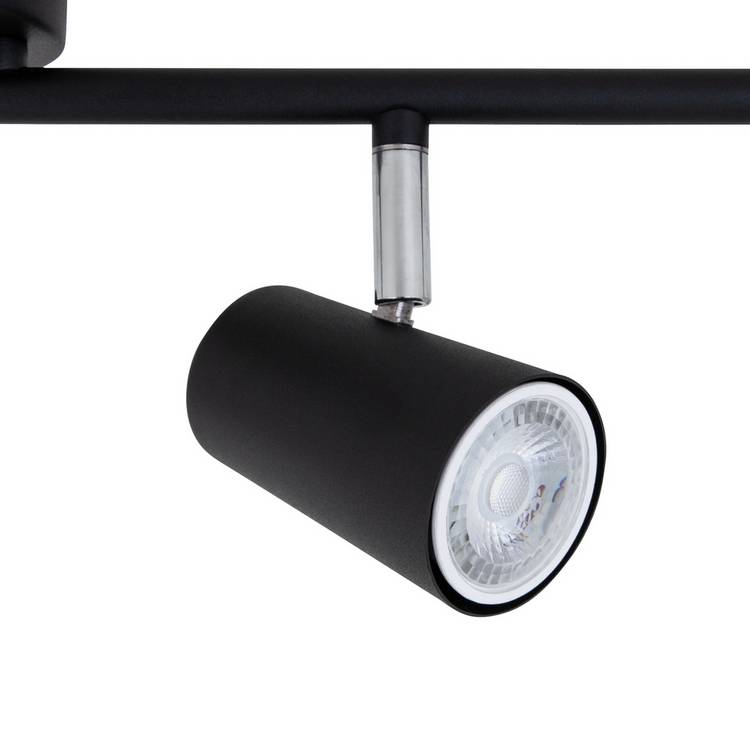 Argos Home matt black 4 light bar - British product